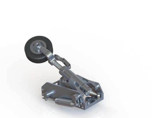 F16战斗机起落架简易模型3D图纸 STEP X_B格式缩略图